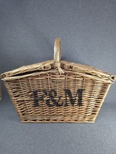 FORTNUM AND MASON F&M LARGE HUNTSMAN HAMPER BASKET EX DISPLAY 
