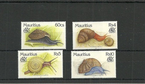 Mauritius sg939 942 snails set - mauritius,