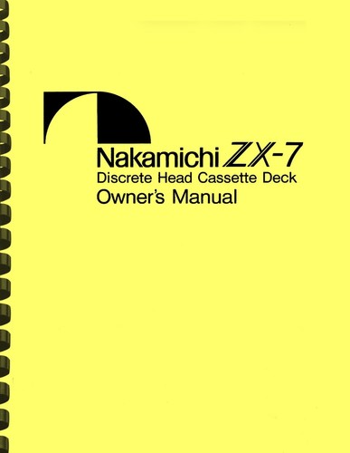 Nakamichi cassette deck - cassette,