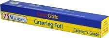 Catering Foil Aluminium Kitchen tin Foil 450mm x 75m Strong Wrapping Food