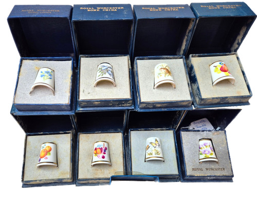 Royal worcester china thimbles - royal,