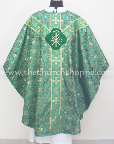 Metallic green gothic vestment - metallic,