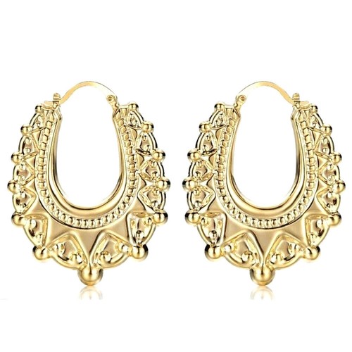 Medium gold 18k long gypsy - gold,