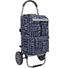 X Large Insulated Pocket Lightweight Wheeled Shopping Trolley Cart Luggage Bag