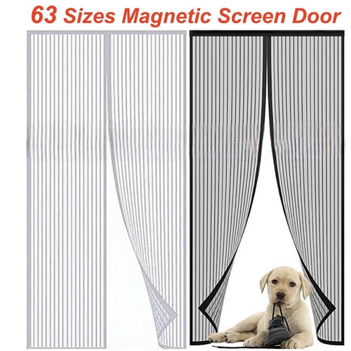 Magic magnetic screen door net - door,