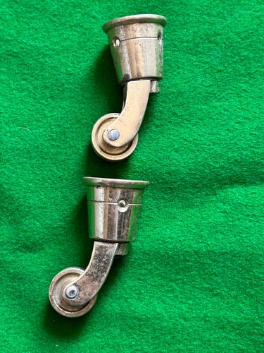Small brass cup casters - small,