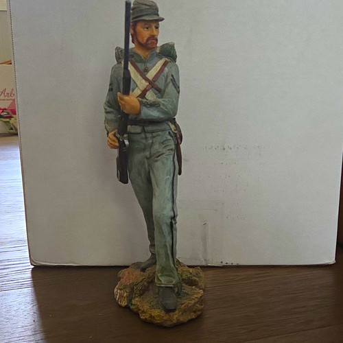 Hand painted resin confederate - resin,