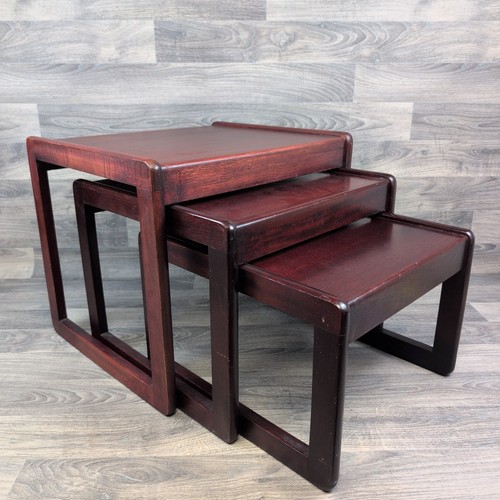 Vintage sunelm mahogany nest - mahogany,
