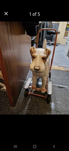 Triang vintage push along dog - vintage, push-along