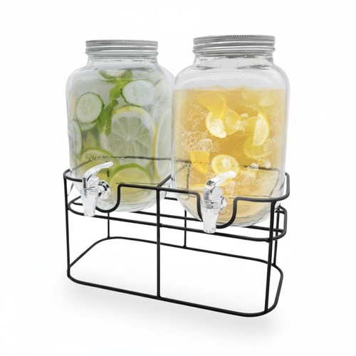 Glass water dispenser with - water,