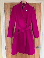 Ted Baker Coat Long Cerise