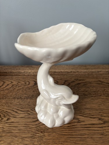 Vintage pottery fish dolphin - vintage,