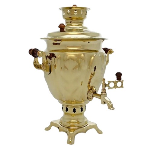 Gold russian samovar - gold,