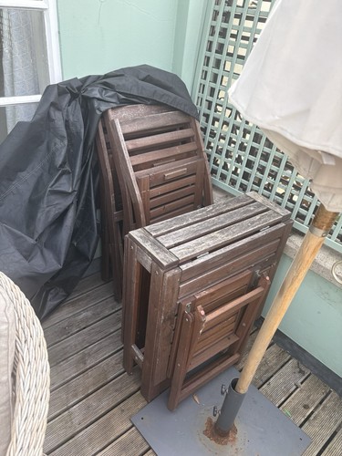 Ikea garden table 4 chairs - garden, &