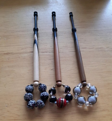Wood lace bobbins - 3,