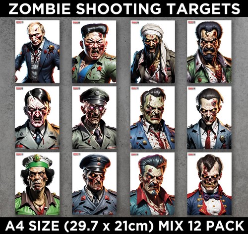 Zombie shooting targets - zombie,