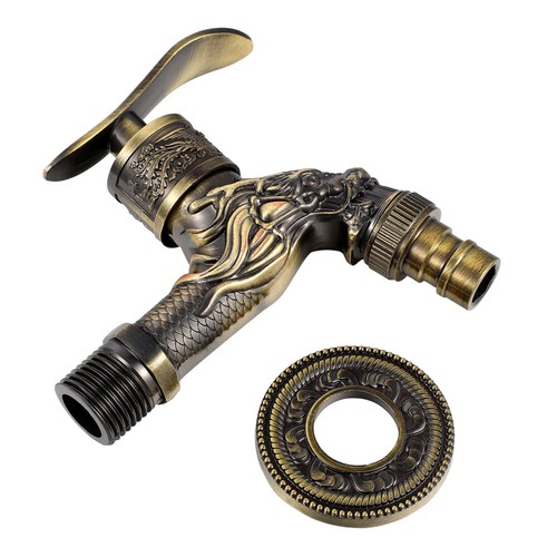 Antique brass kitchen - brass, taps