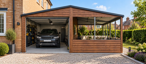 Metal garage 6m x - 19, ft