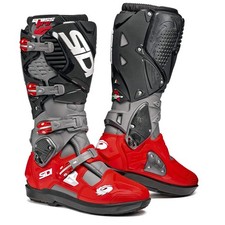 Sidi Crossfire 3 SRS Motocross Boots MX Grey/Red/Black CE enduro