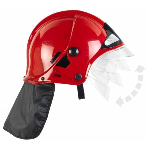 Red firefighter helmet msa - helmet,