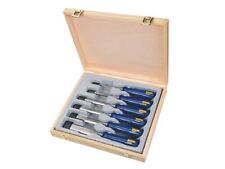 Irwin Marples M444 Bevel Edge Chisel Blue Chip Handle Set 6 Piece - TM444/S6