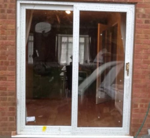 White sliding patio upvc - sliding,