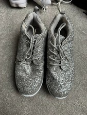 Sequin gold trainers