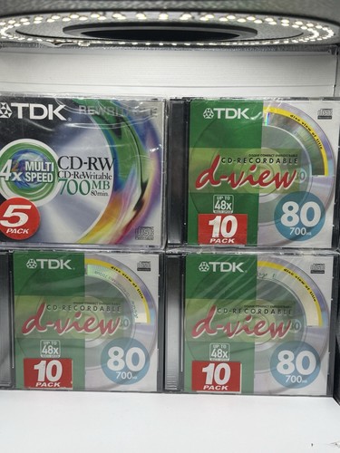 35x tdk r80 cd recordable - tdk, cd-r80