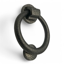 Pewter Hammered Ring Door