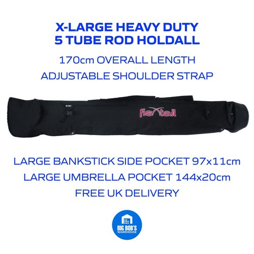Tube fishing rod holdall - 5-tube,