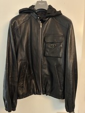 Black leather Prada Jacket