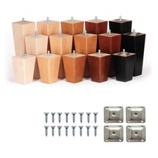 4x Wooden Furniture Tapered