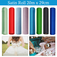 20M Satin Fabric Roll for Chair Sash Table Runner Christmas Tree Dress Making