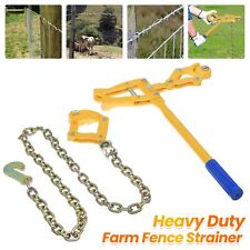 Chain Strainer Monkey Cattle Wire Fence Pull Puller Stretcher Tensioner Tool New