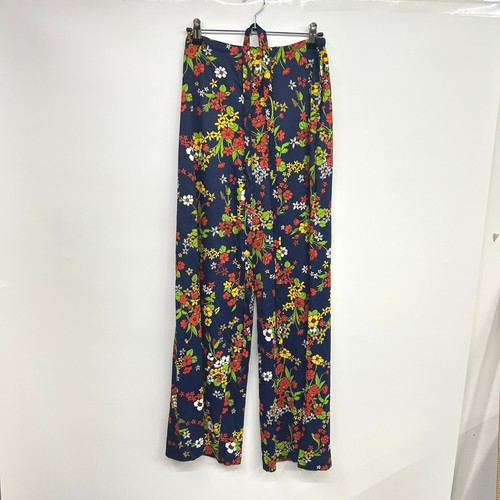 70s retro floral wide leg - wide, high