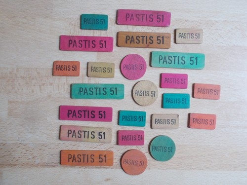 Wooden card tokens - wooden,