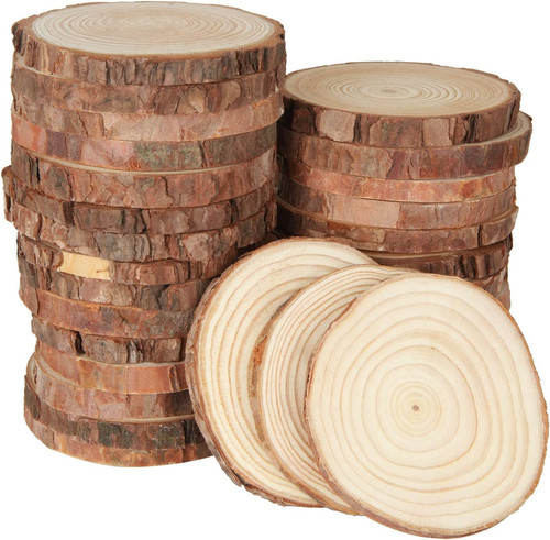 Pcs natural wood - wood, slices