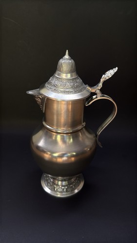 Vintage german pewter wine - german,
