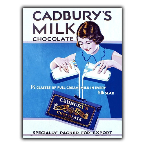 Cadbury milk chocolate metal - cadbury,