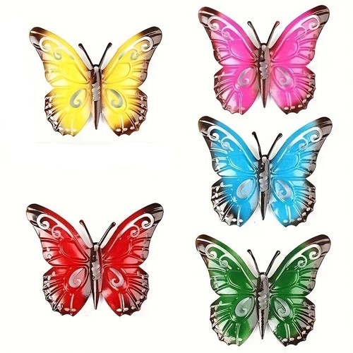 Metal butterfly sculptures - butterfly,