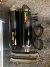 Suzuki hayabusa Akrapovic Twin Exhaust Carbon Fibre