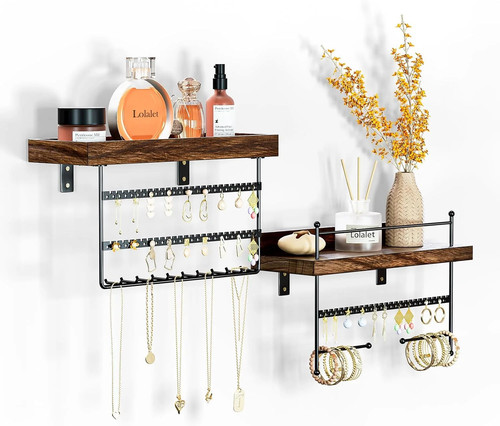 Wall mount hanging jewelry - wall,