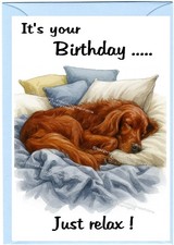 Irish Red Setter Dog (4"x 6")