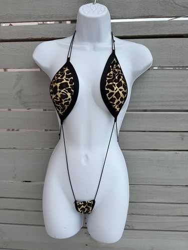 Leopard print micro slingshot - print,