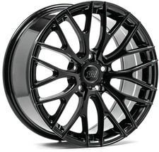 Alloy Wheels 18" 1AV ZX2 Black Gloss For Lexus IS 220d [Mk2] 05-12