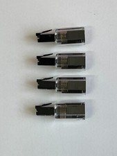 Clear Black Telephone Handset Curly Cord Anti-Tangle Device (Untangler) x 4