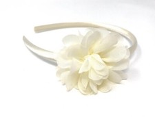 Ivory Satin Hairband Headband