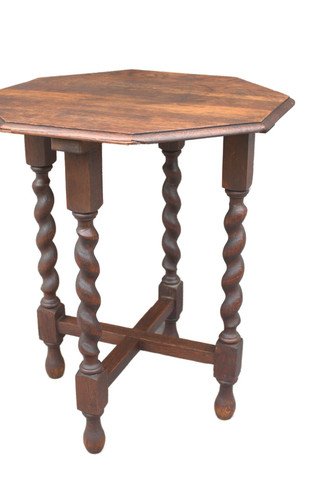Antique barley twist table - , 4