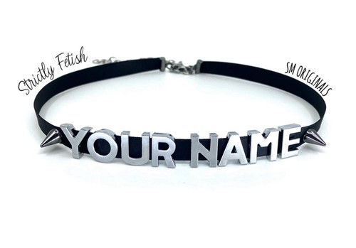 Personalised stud choker - personalised,