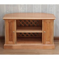 Mahogany Corner TV Unit | Cupboards & Shelf | Traditional Style NEW CBN002NW